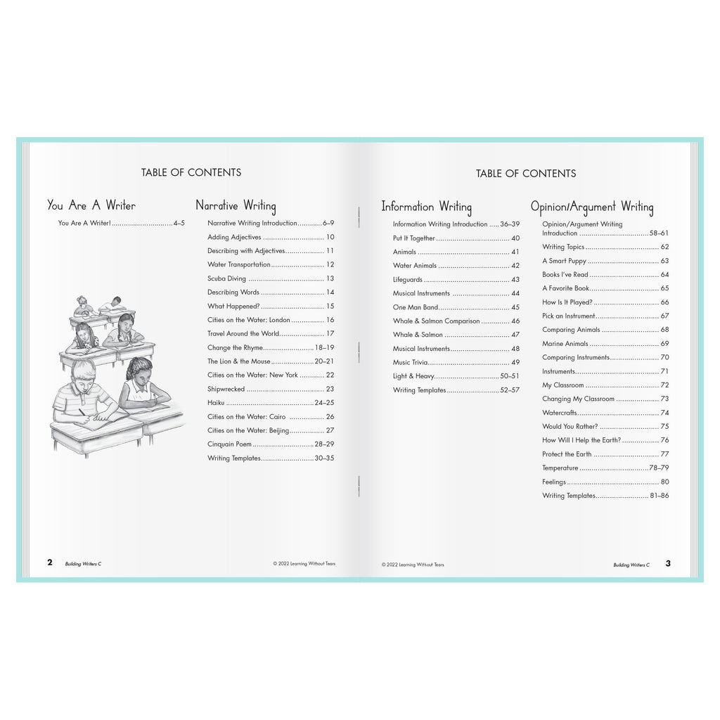 Explore 'Learning Without Tears Building Writers' with a detailed table of contents, 100% Authentic, Available in India at Curat Cart.
