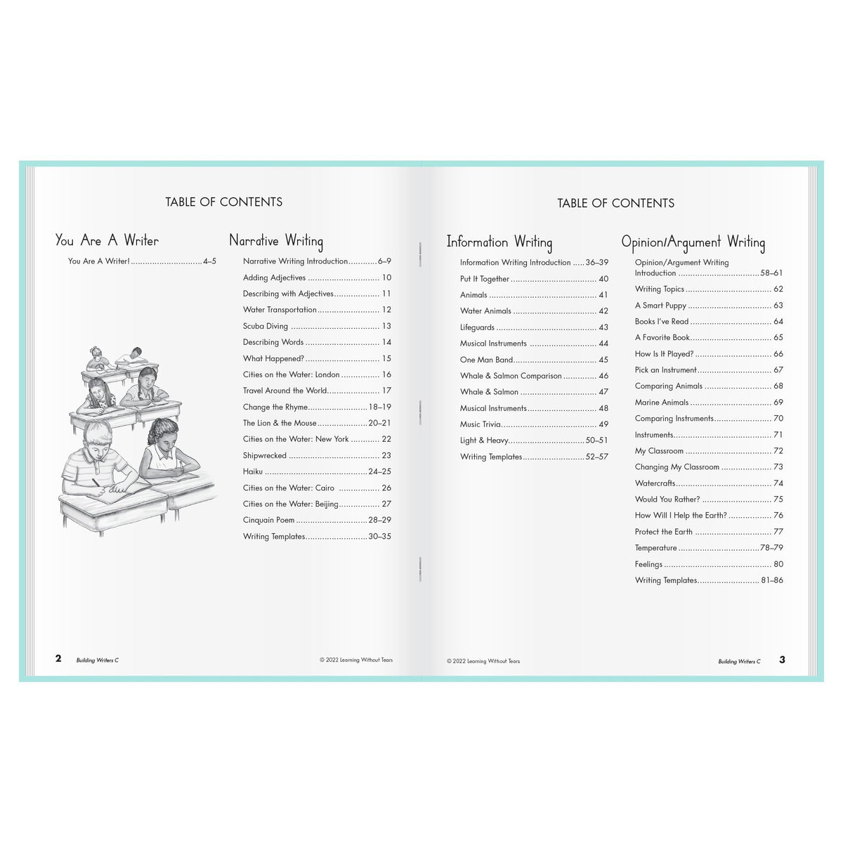 Explore 'Learning Without Tears Building Writers' with a detailed table of contents, 100% Authentic, Available in India at Curat Cart.