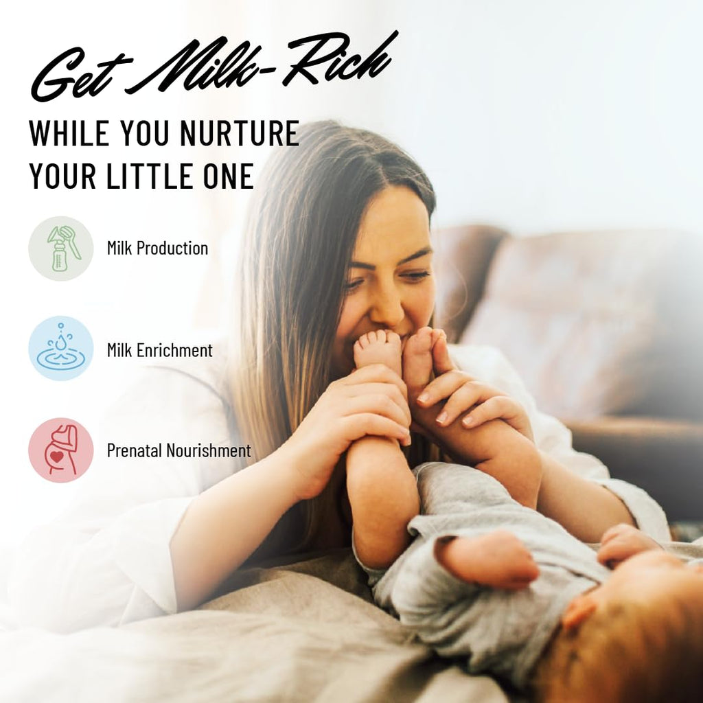 Boost milk production and enrichment with Legendairy Milk Lactation Supplement, specially curated by Curat Cart for nurturing mothers.