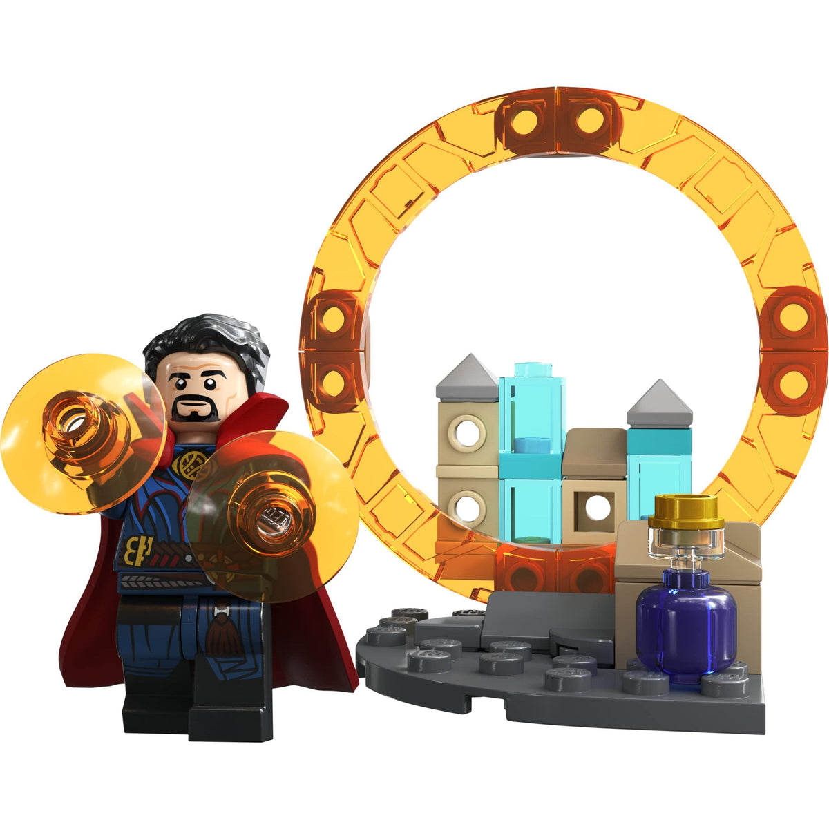 Premium imported LEGO 30652 set features Doctor Strange with mystical accessories and a vibrant magical portal.