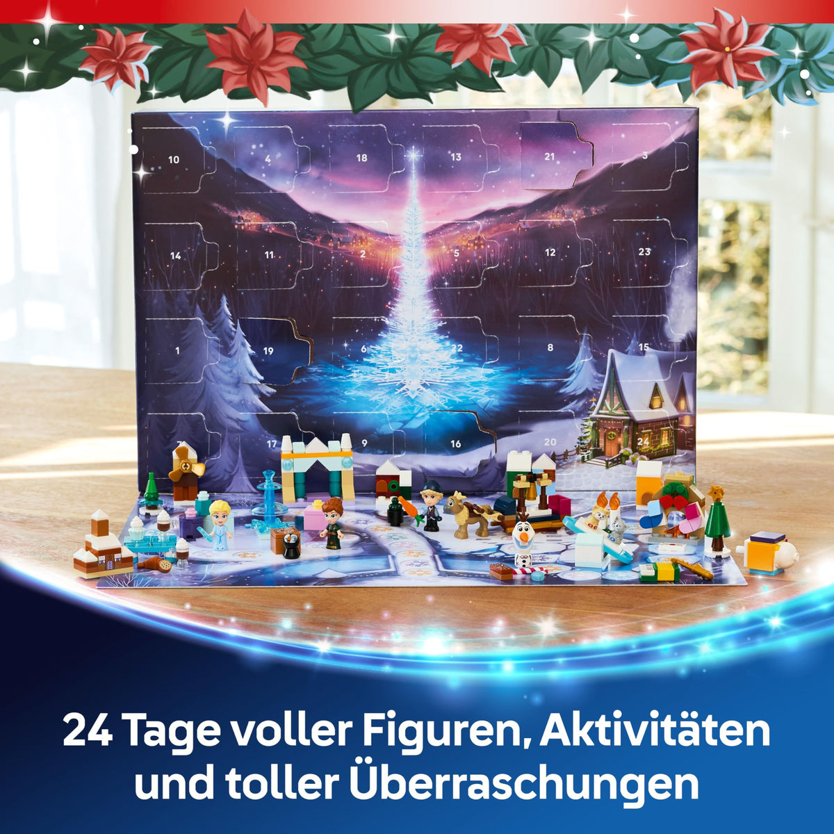 Premium imported LEGO Advent Calendar with 24 Disney Princess figures, activities, and surprises for kids.