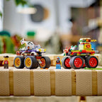 Exciting Lego 60397 Monster Truck Race set featuring two colorful trucks, minifigures, and 301 pieces for imaginative play.