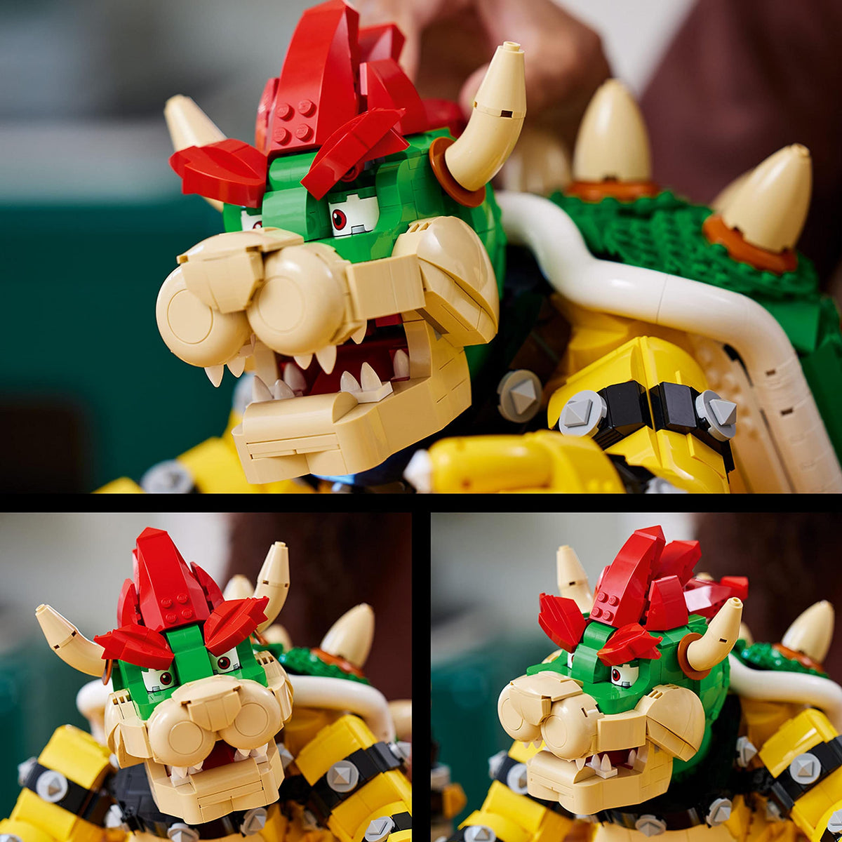 Imported LEGO 71411 features a detailed Bowser figure with vibrant colors, great for creative play and display.