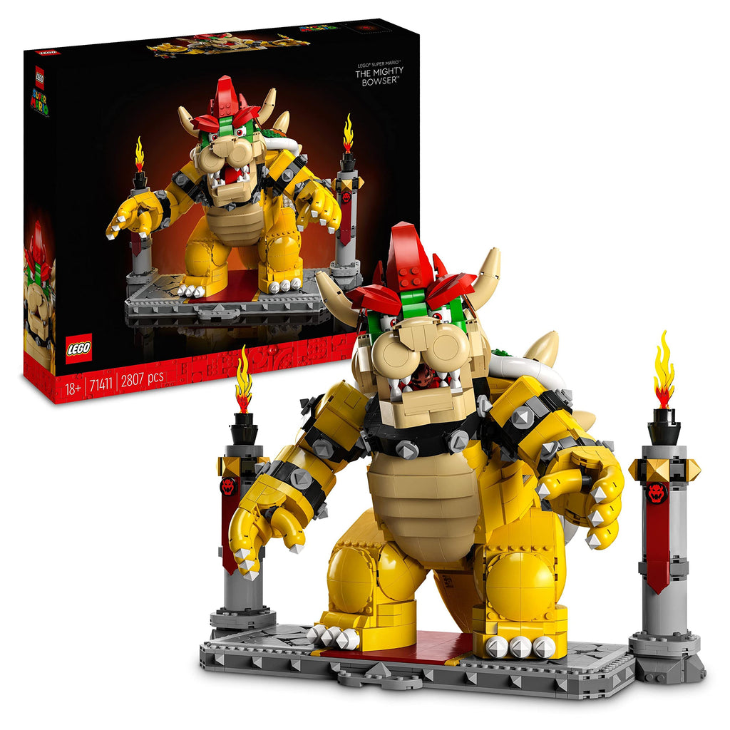 Authentic LEGO set 71411 features a detailed Bows figure with flames, suitable for ages 18+. Perfect for collectors!