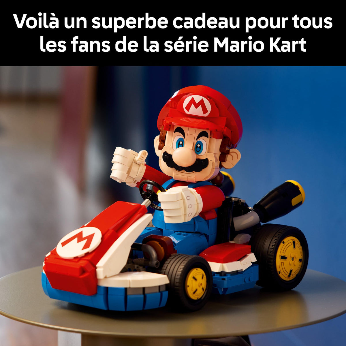 Authentic LEGO 71411 Super Mario set featuring Mario in a go-kart, perfect gift for Mario fans.