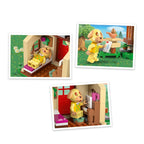 Explore Goldie's cozy house from LEGO Animal Crossing, featuring scenes of relaxation and fun. Premium imported set.