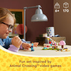 Creative LEGO set featuring Julian’s Birthday theme from Animal Crossing. Order online, available for fun building!