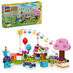 100% Genuine LEGO Animal Crossing set featuring Julian's colorful birthday celebration with characters and decorations.