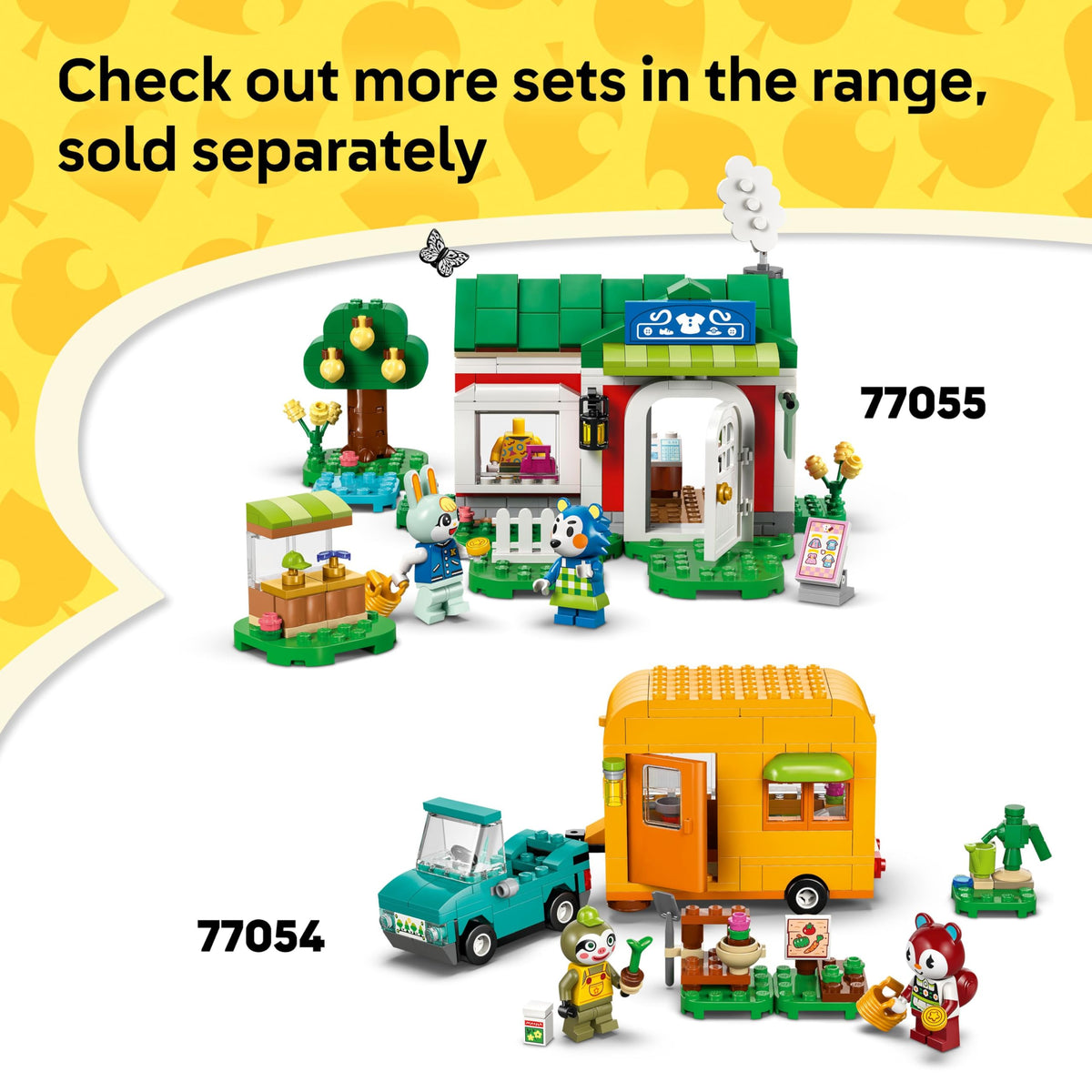 Build your own LEGO Animal Crossing scene with Cel. Available online now. Check out more sets in the range, sold separately.