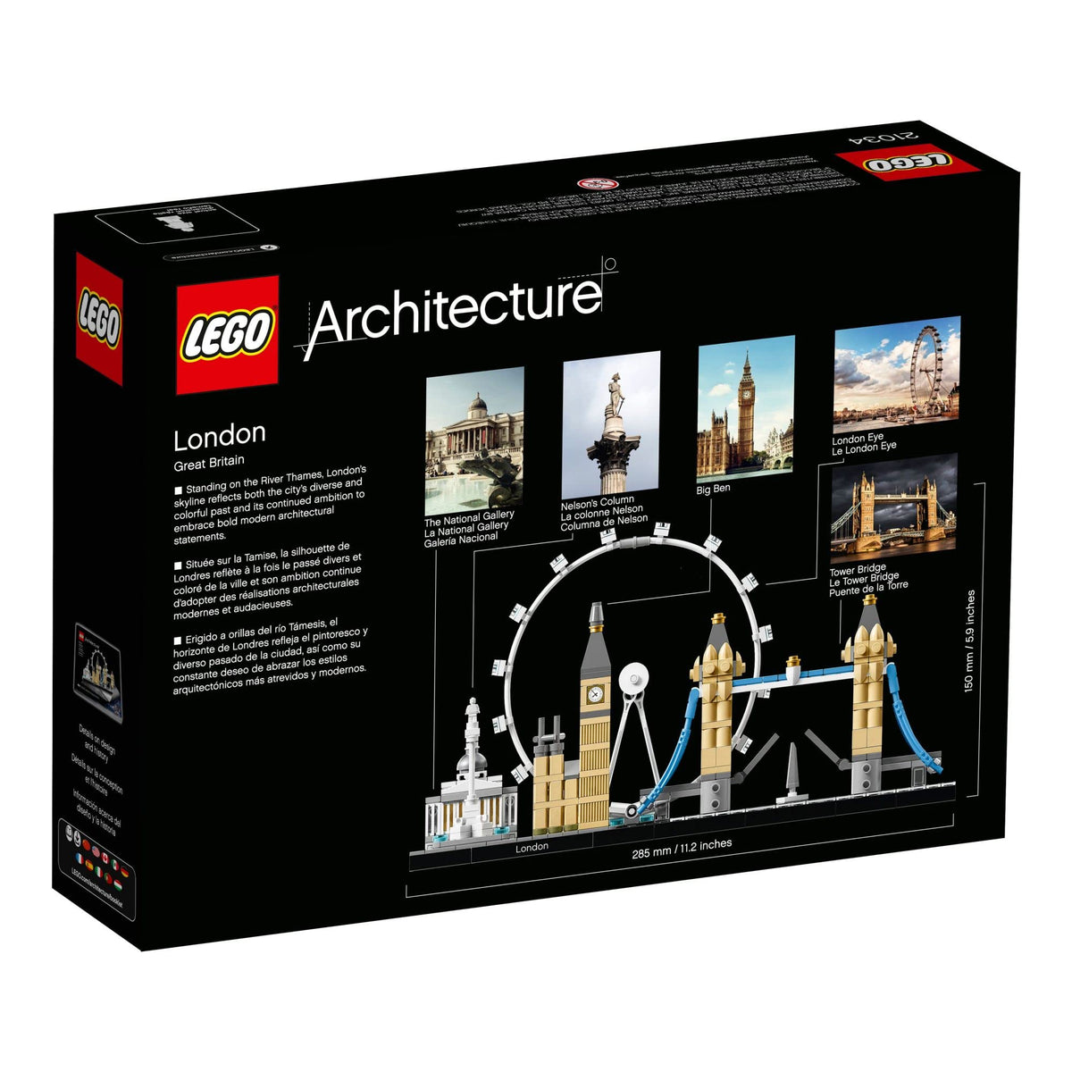LEGO Architecture London Skyline set featuring iconic landmarks. Verified by CuratCart for quality assurance.
