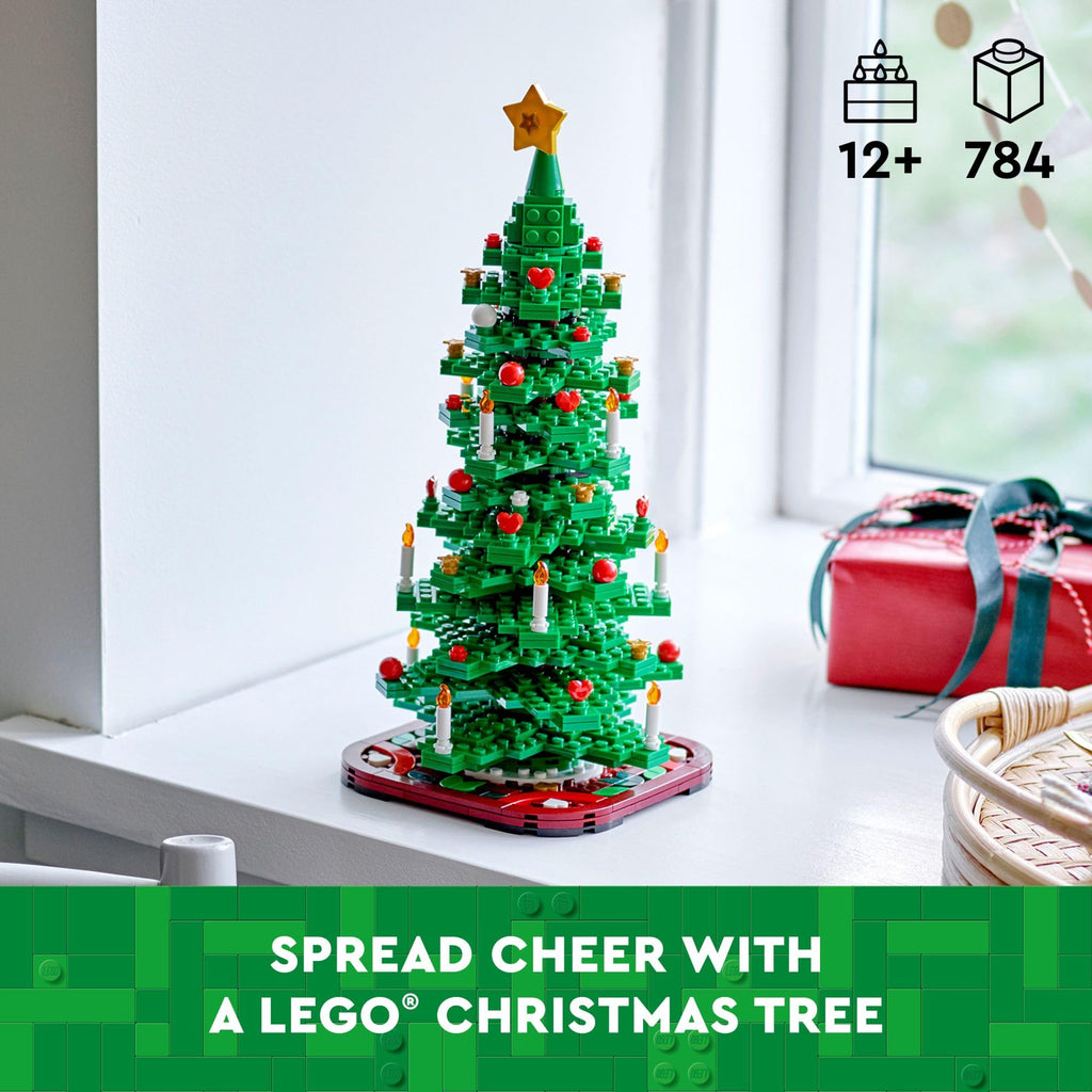 Build and celebrate with the LEGO Christmas Tree! Available for order online, perfect for ages 12+. Limited stock!