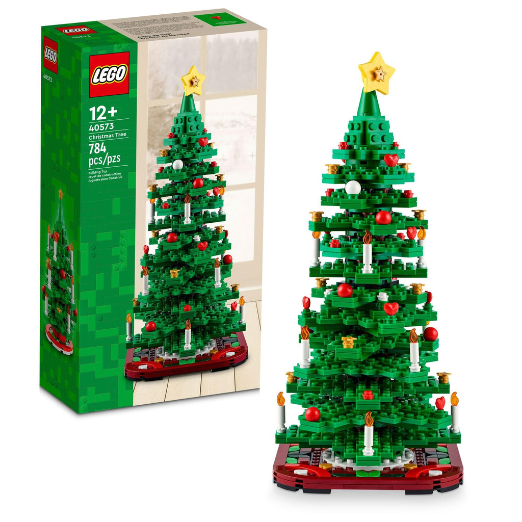 Discover the authentic LEGO Christmas Tree building toy. 784 pieces create a festive centerpiece with vibrant decorations.