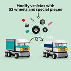 Build and customize vehicles with 52 wheels and special pieces. Trusted by CuratCart for quality.