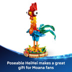This premium imported LEGO set features poseable HeiHei, a vibrant gift for Moana fans, capturing the movie's spirit.