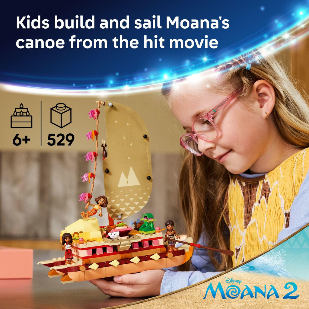 Build Moana's canoe from Disney's movie! Available now online, perfect for ages 6 and up. Order today!