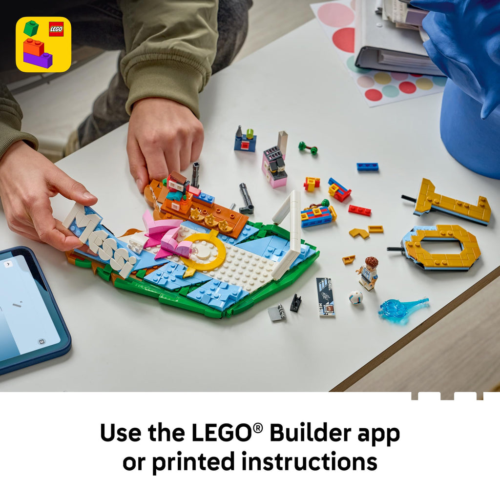 Build the iconic LEGO Lionel Messi soccer set with printed instructions or the Builder app. Order online now!
