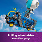 Premium imported LEGO Fortnite Battle Bus building toy with rolling wheels for creative gaming adventures.