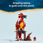 Official LEGO Harry Potter Fawkes model, featuring gripping talons and a detailed perch. Perfect for fans and collectors.
