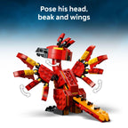Premium imported LEGO Harry Potter Fawkes model; poseable features include head, beak, and wings.