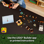 Build the LEGO Minecraft Ghast Balloon Village with easy-to-follow instructions using the Builder app or printed guide.