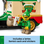 LEGO Santa's Delivery Truck toy features an elf, letter, sack, and stickers, perfect for festive fun. Official LEGO set.