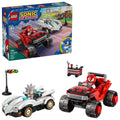 100% genuine LEGO Sonic the Hedgehog Silver’s Car set featuring two vehicles and character minifigures in a colorful setting.