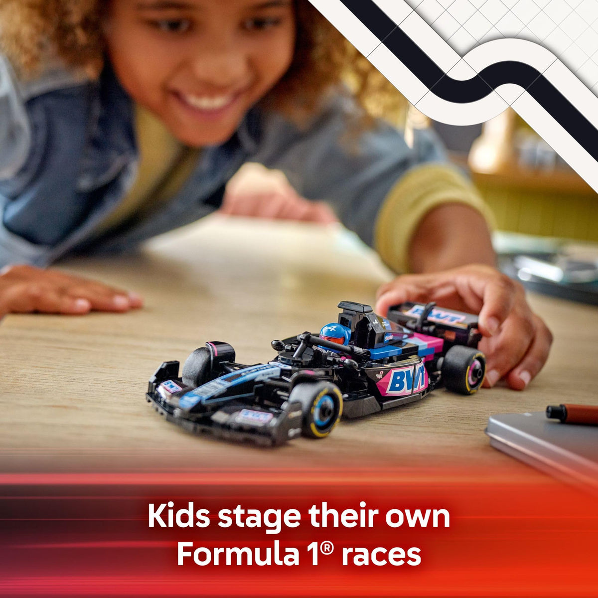Create thrilling Formula 1 races with the LEGO Speed Champions BWT Alpine F1 Team. Imported quality for endless fun!