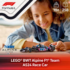 Order the LEGO BWT Alpine F1 Team A524 race car set online. Available for ages 10+, featuring 258 pieces.