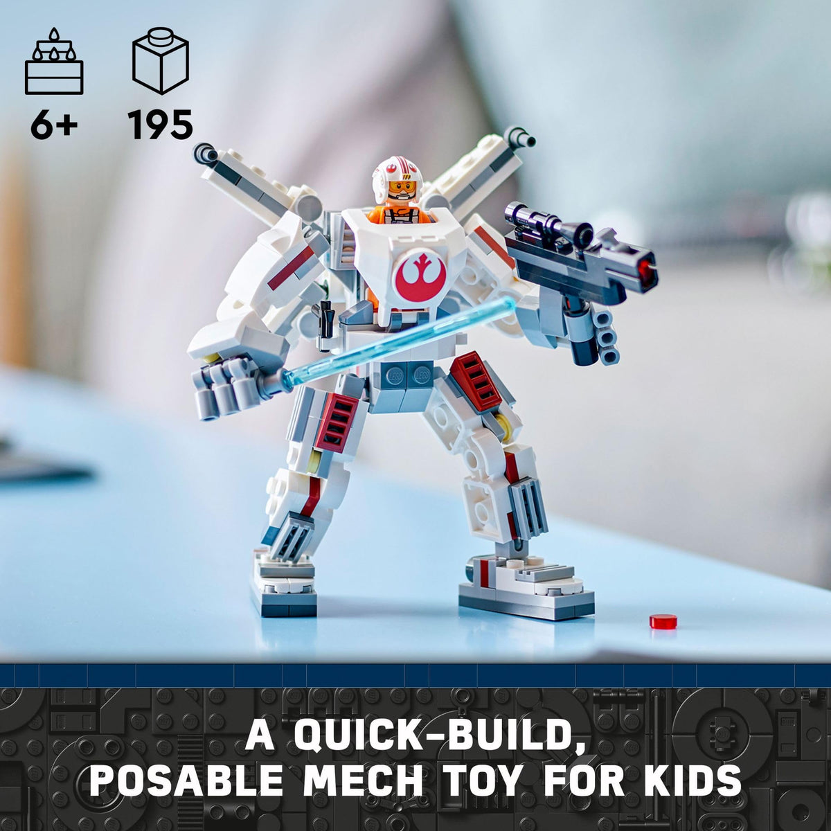 Build the LEGO Star Wars Luke Skywalker X-Wing Mech! Perfect for kids ages 6+, available online for order in India.