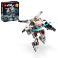 Authentic LEGO Star Wars Luke Skywalker X-Wing model with detailed design, featuring pilot figure and accessory. Ages 6+.