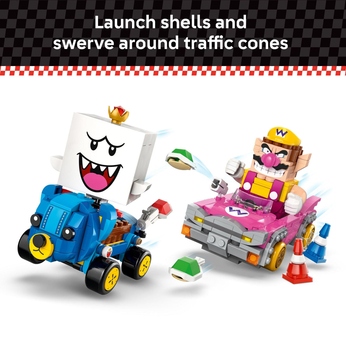 Explore the fun with LEGO Super Mario: Kart set featuring Wario & K. Verified by CuratCart for quality assurance.
