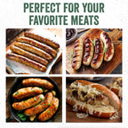 LEM Natural Hog Casings enhance your favorite meats, perfect for grilling or home recipes. Available at Curat Cart.