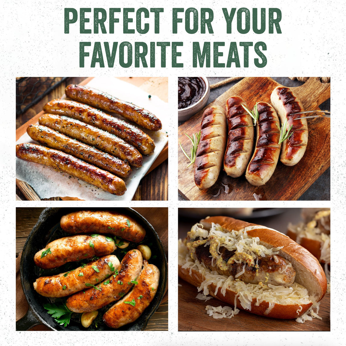 LEM Natural Hog Casings enhance your favorite meats, perfect for grilling or home recipes. Available at Curat Cart.