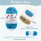 High-quality LEMESO Acrylic Yarn in official packaging, 15g, perfect for crafting, available at Curat Cart.