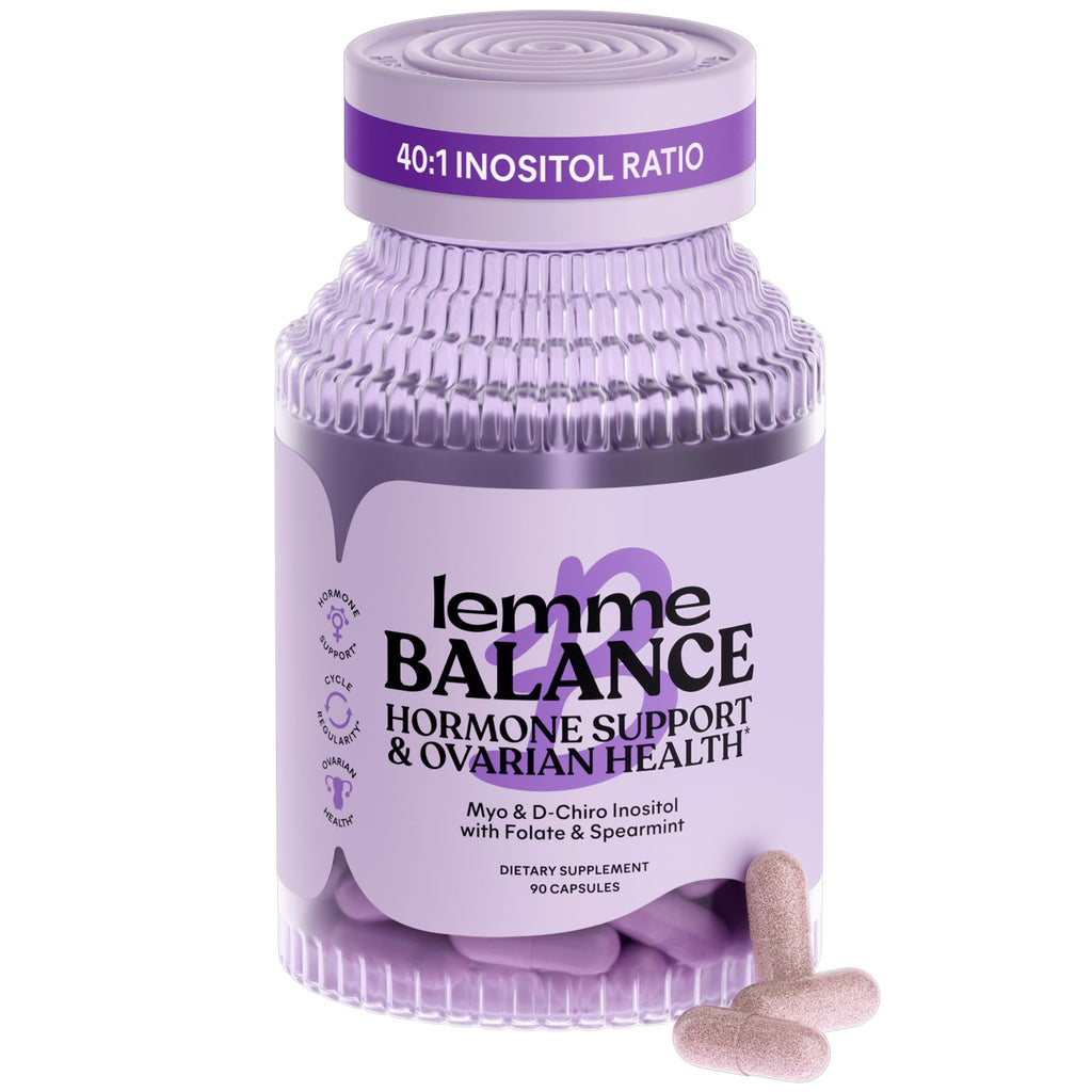 Lemme Balance Hormone Support Capsules, a premium import for hormone and ovarian health, available at Curat Cart.