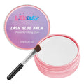 Libeauty Lash Lift Glue Balm in a 10g container, includes a brush for easy application. Verify quality with CuratCart.