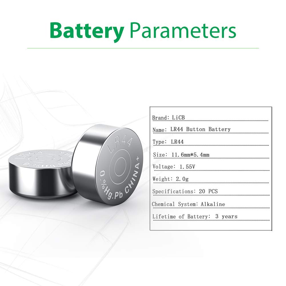 LiCB LR44 AG13 Coin Cell Battery offers 100% authenticity and reliability, available at Curat Cart for your devices in India.