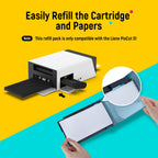 Liene Sticker Paper Cartridge refill pack, compatible with Liene PixCut S1, 100% Authentic, Available in India at Curat Cart.