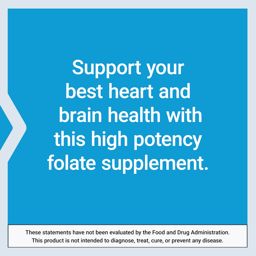 Support heart and brain health with Life Extension Optimized Folate, a premium imported supplement available at Curat Cart.