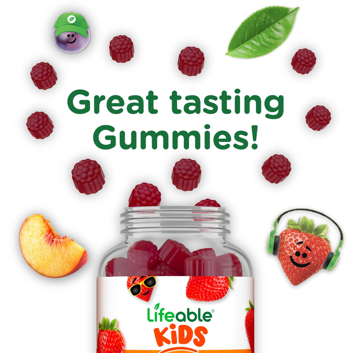 Lifable Kids Vitamin D3 K2 Gummies, great tasting and 100% authentic, available in India at Curat Cart.
