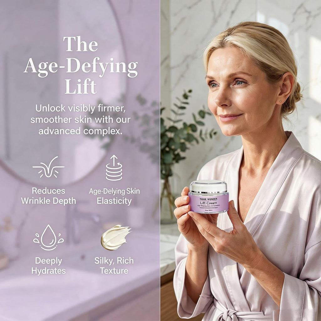 Noor Wonderlift Cream for Women offers age-defying benefits, deeply hydrates skin, and is 100% authentic, available at Curat Cart.