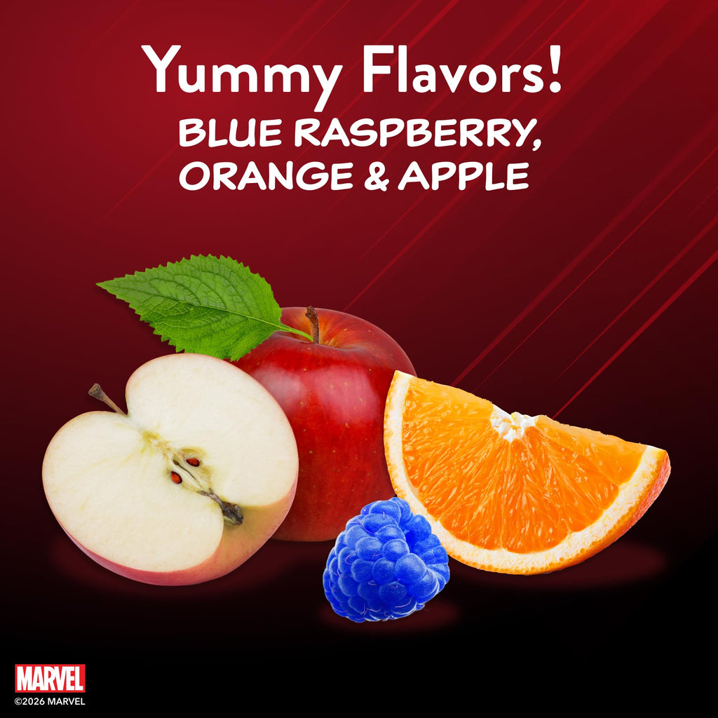 Lil Critters Spider-Man Gummies feature delicious blue raspberry, orange, and apple flavors. 100% Authentic, available at Curat Cart in India.