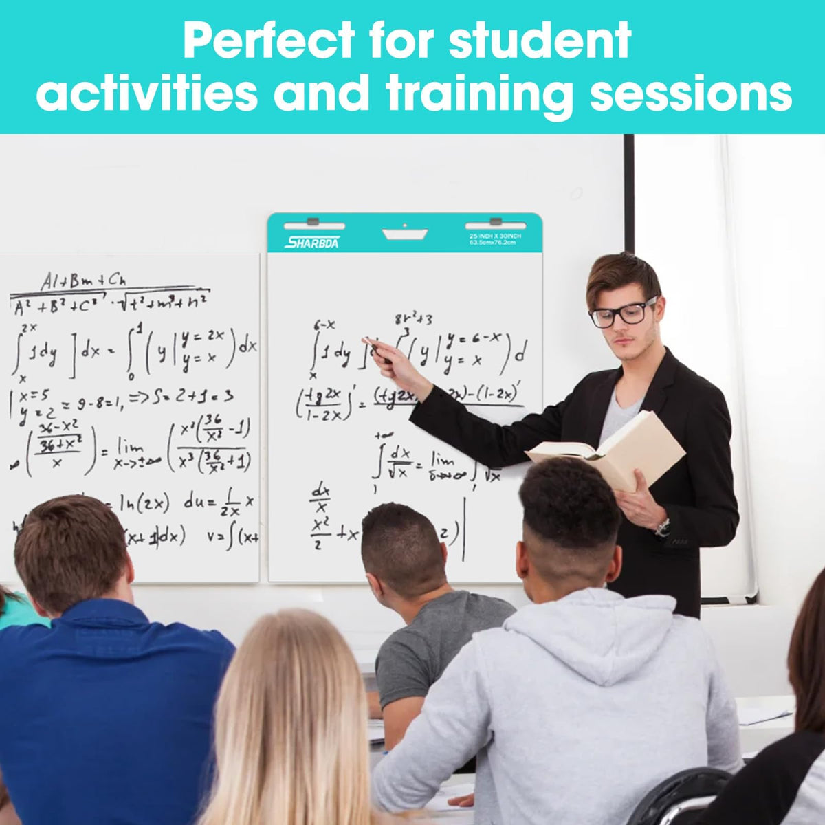 Premium imported Lined Sticky Easel Pad enhances presentations, perfect for student activities. Available at Curat Cart.