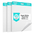 Discover the premium imported Lined Sticky Easel Pad, perfect for notes and presentations. Available at Curat Cart.