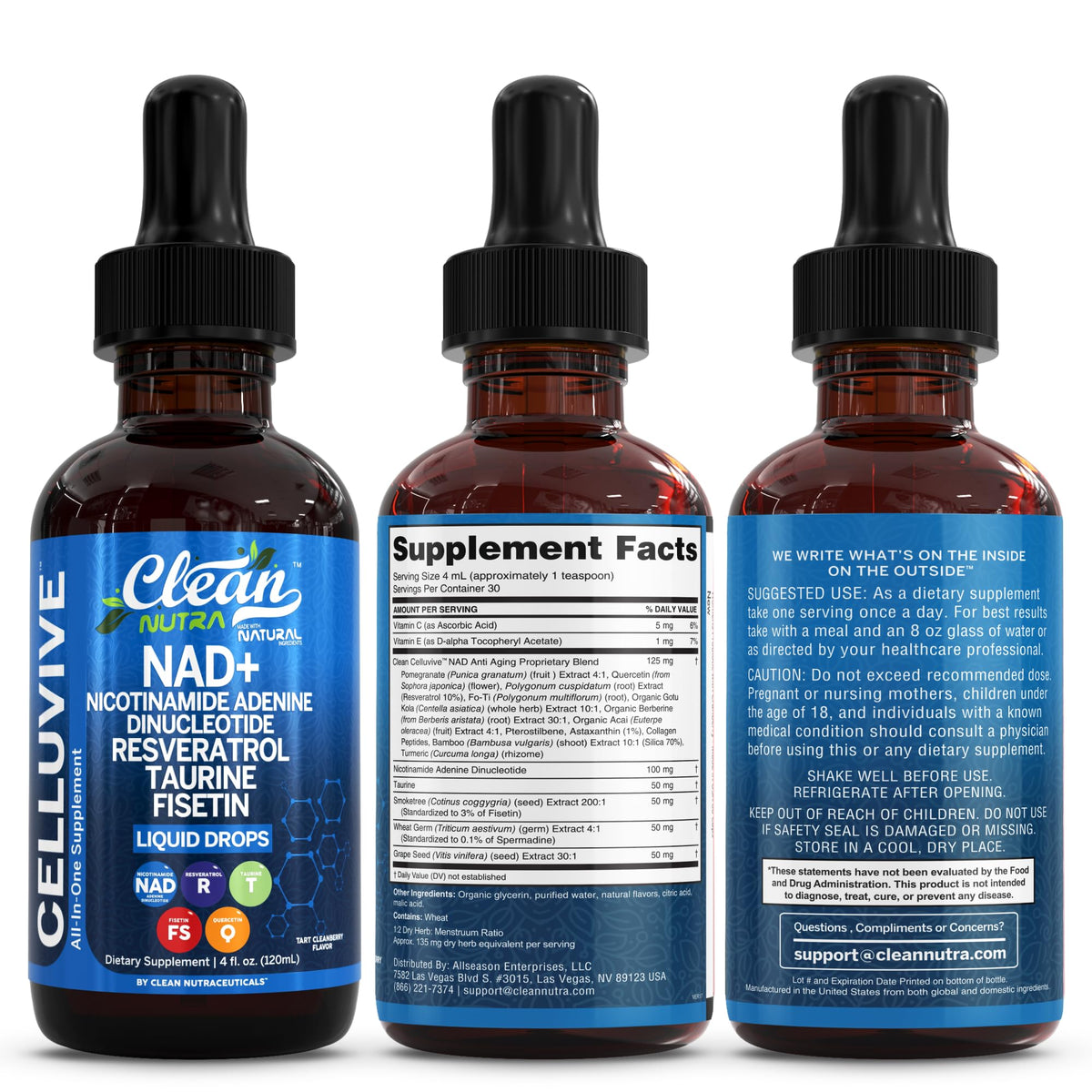 Enhance wellness with Clean Liposomal NAD Resveratrol Supplement from Curat Cart. Perfect for daily vitality and health support.