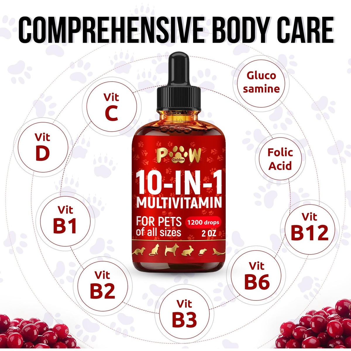 Discover the exclusive Liquid Multivitamin for Dogs, specially curated by Curat Cart, promoting comprehensive body care for pets.