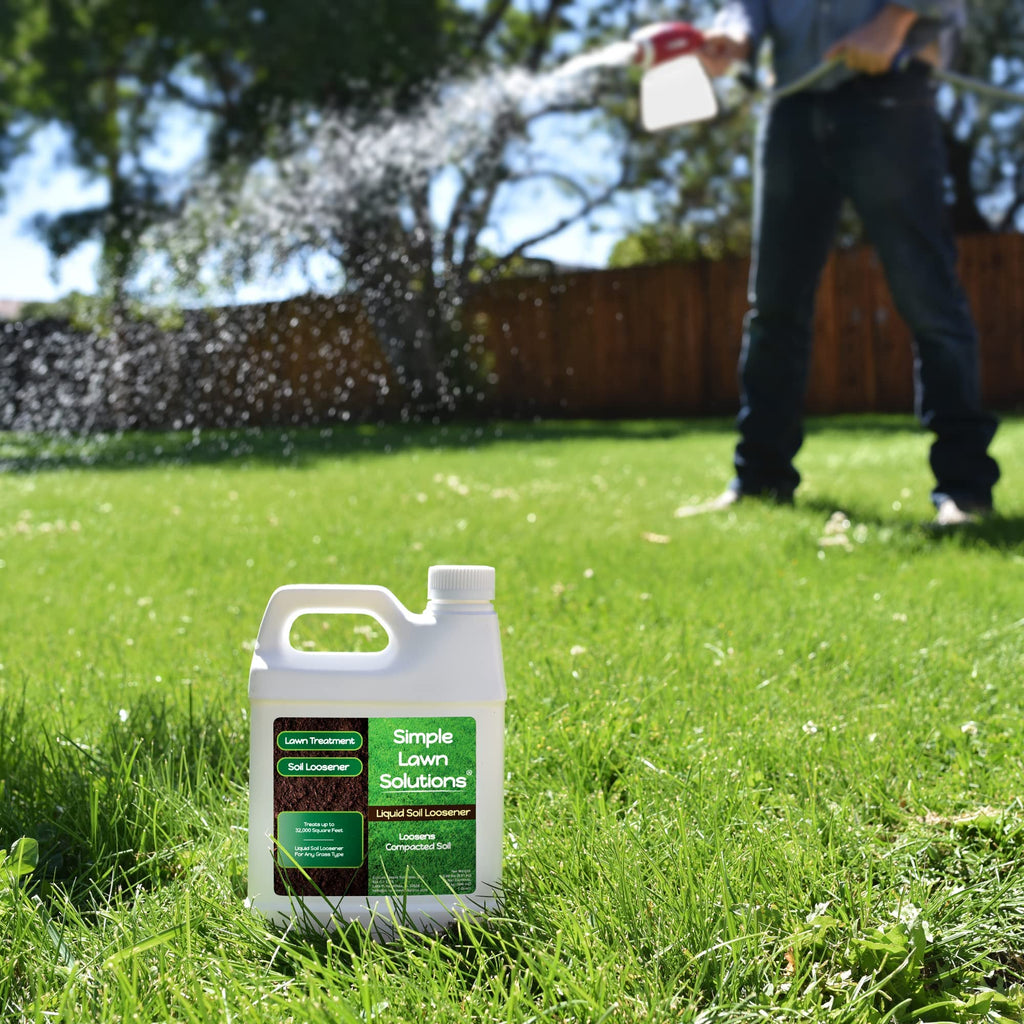 Premium Simple Lawn Solutions Liquid Soil Loosener in high-quality packaging, ideal for optimizing lawn health. Available at Curat Cart.