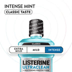 Listerine Ultraclean Mouthwash in Intense Mint variant, 100% Authentic and available at Curat Cart for trusted oral care.