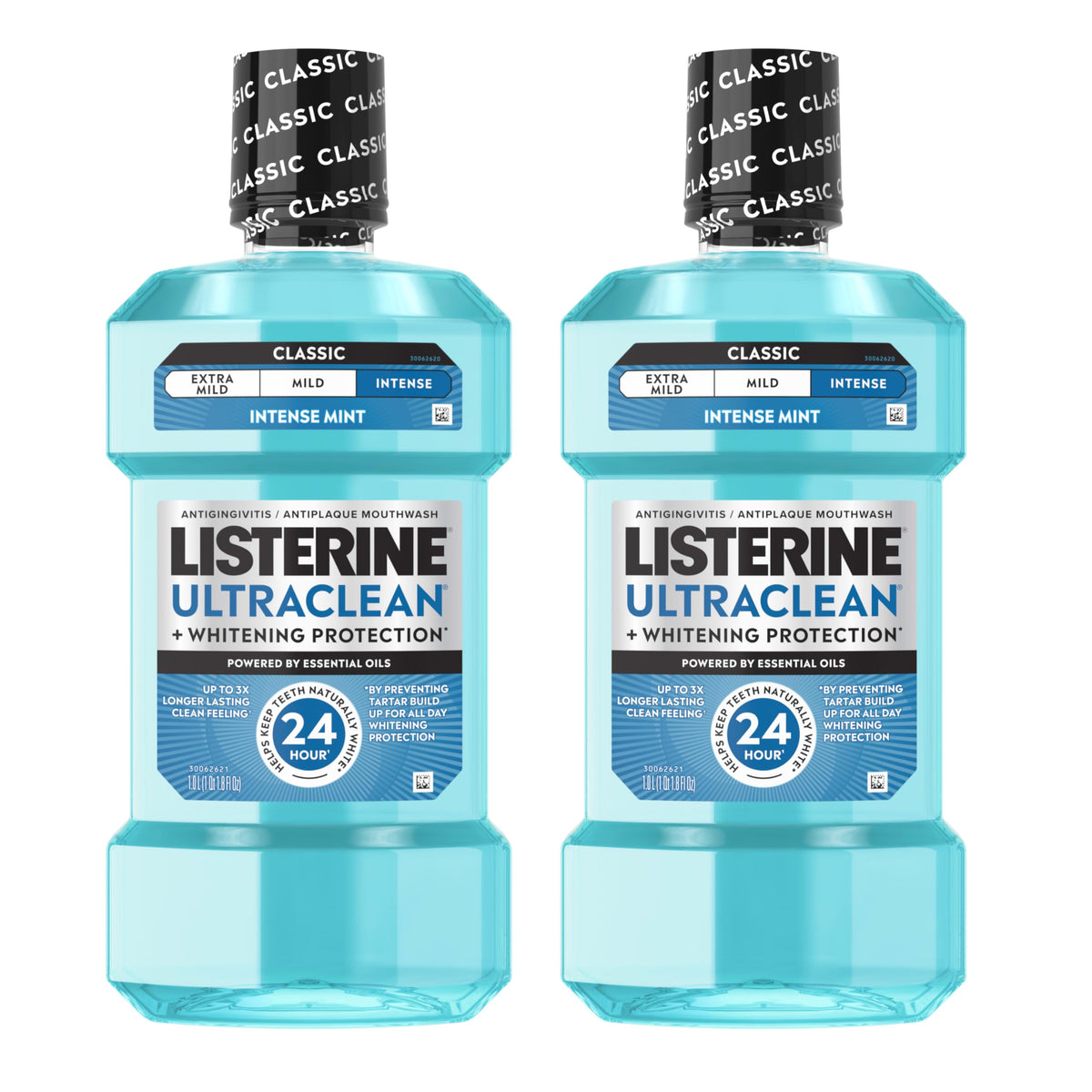 Discover Listerine Ultraclean Mouthwash, a premium import offering intense mint flavor and 24-hour protection. Available at Curat Cart.