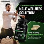 TestoGreens Max Men's Greens Supplement boosts male wellness. Perfect for daily use, upgrade your routine with Curat Cart.